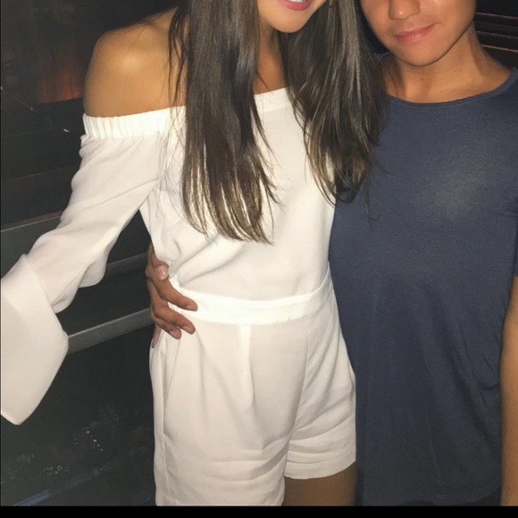 BGBC GEORGIE WHITE BELL SLEEVE ROMPER - Picture 6 of 6